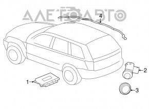 Parking Sensor Control Unit Dodge Durango 11-13