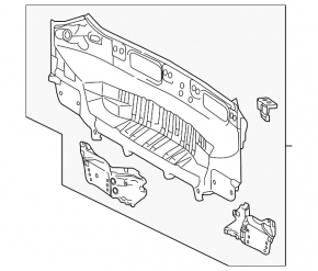 Rear panel Lexus NX200t NX300 NX300h 15-21