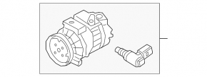 Audi TT 15-23 air conditioning compressor
