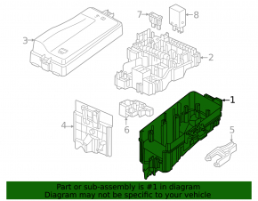 VW Atlas 24-25 Underhood Fuse Box Housing