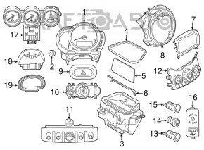 Instrument cluster Mini Cooper F56 3d 14-21 prerest