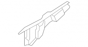 Left hood-fender seal for Nissan Murano z51 09-14
