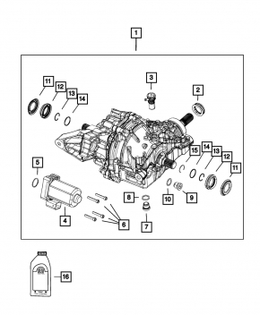 Rear differential gearbox Jeep Compass 17-63k