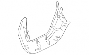 Trunk lid hinge trim left Honda Clarity 18-21 usa, inner part, broken fastening, scratches