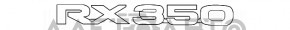 Emblem inscription RX350 trunk door Lexus RX350 16-22