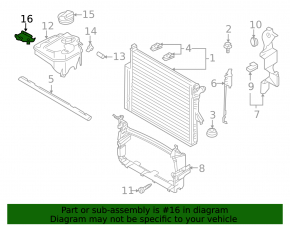 Expansion tank bracket for Audi Q7 4L 10-15