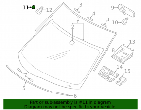 Rain sensor Mitsubishi Outlander Sport ASX 10-23