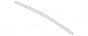Upper trunk door glass molding upper Hyundai Veloster 12-17