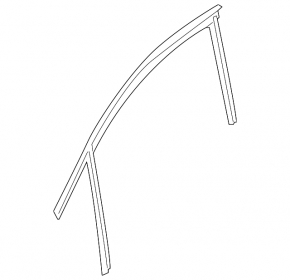 Front left window seal for Audi Q5 8R 09-17
