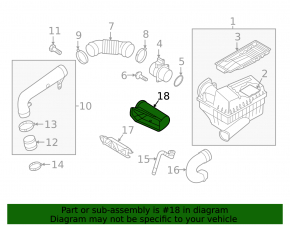 Air intake Audi Q3 8U 15-18 front part