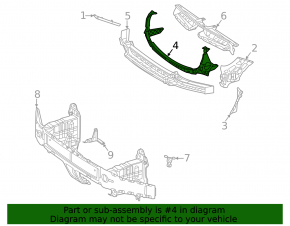 Front Bumper Bracket Central Mercedes W167 GLE 350 450 20-23 AMG pkg