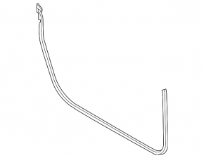 Lower front left door seal for Ford Mustang mk6 15-coupe