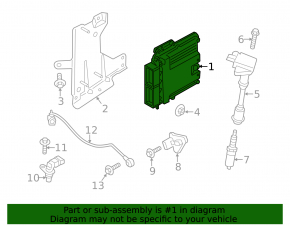 Block ECU engine computer Ford Fusion mk5 17-20 1.5T