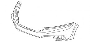 Bare front bumper for Honda Crosstour 2013-2015
