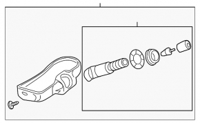 Cadillac ATS 13- Wheel Pressure Sensor