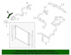 Coolant pump bracket Lexus NX200t NX300 15-21