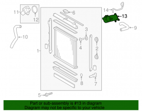 Thermostat Housing Toyota Sequoia 08-16