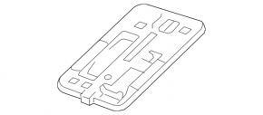 Bracket for interior mirror trim Chevrolet Volt 11-15 usa