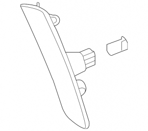 Side reflector right Chevrolet Camaro 16-23