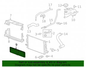 Radiator bracket upper left Chevrolet Volt 16-