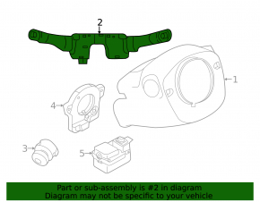 Steering column switch Nissan Murano z51 09-14