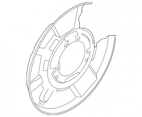 Rear right brake disc cover for BMW 335i e92 07-13