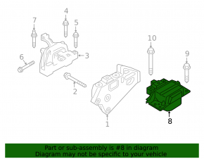 Automatic transmission cushion VW Atlas 18- 2.0T