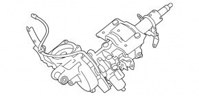Steering column Lexus NX200t NX300 NX300h 15-21 with electrical adjustment