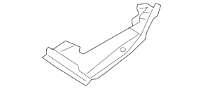 Rear left hood-wing seal for Audi A6 C8 19-24