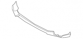 Front bumper lip BMW X5 G05 19-23 structure, scratches