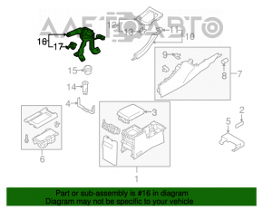 Suzuki Kizashi 10-15 Parking Brake Lever