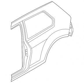Quarter wing rear left VW Golf 15-17 5d