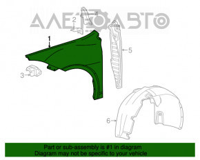 Front right wing Dodge Dart 13-16