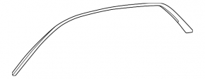Lower left chrome roof trim for Toyota Avalon 2010-2011