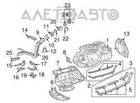 Fuel tank Toyota Highlander 01-07