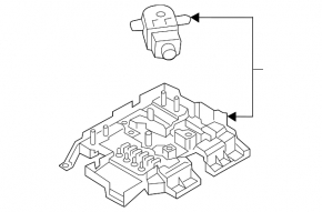 Distribution plate of battery VW Touareg 11-17 with pyropatron
