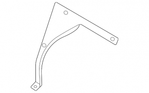 Right trunk seat partition Hyundai Elantra 21-23 Korea, black