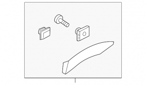 Rear right wing arch trim Hyundai Santa FE Sport 13-18 structure