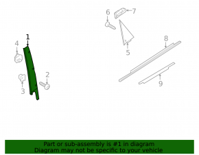 Door trim side rear left Audi A4 B8 08-16 front