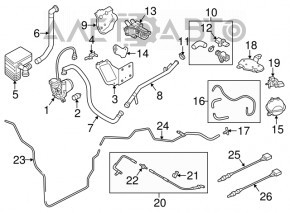 Air pump bracket Audi Q5 8R 13-16 hybrid