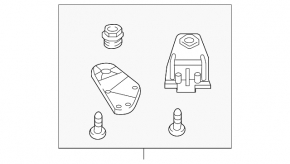 Upper left headlight mount Audi A3 8V 15-20