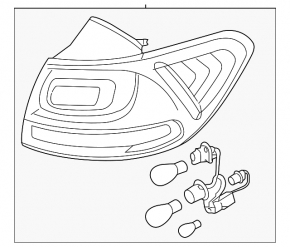 Light outer wing right Kia Sorento 16-18 prerest