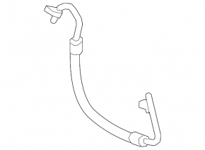 Air conditioning tube condenser-compressor Nissan Maxima A36 16-23