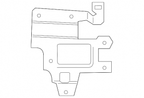 Blind Spot Sensor Bracket (BSM) Left Hyundai Santa FE 21-23
