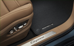 Set of fabric floor mats for Porsche Cayenne 19-23 black