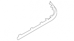 Mercedes X164 GL chrome lower bumper trim