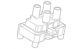 Ignition coil Ford Fiesta 11-19 1.6 block