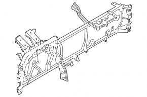 Under-torpedo pipe reinforcement Lincoln MKX 16-