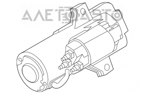 Ford Escape MK3 13-19 2.0T 2.5 Starter Water Damage