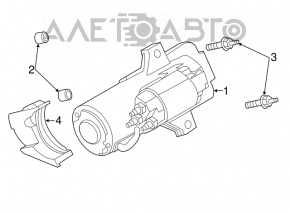 Ford Escape MK3 13-19 2.0T 2.5 Starter Water Damage